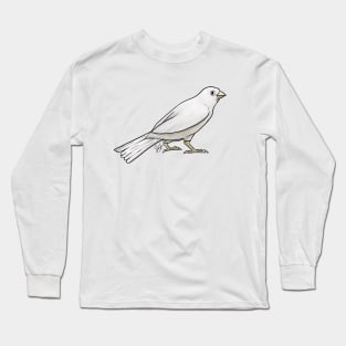 Bird - Canary - White Long Sleeve T-Shirt